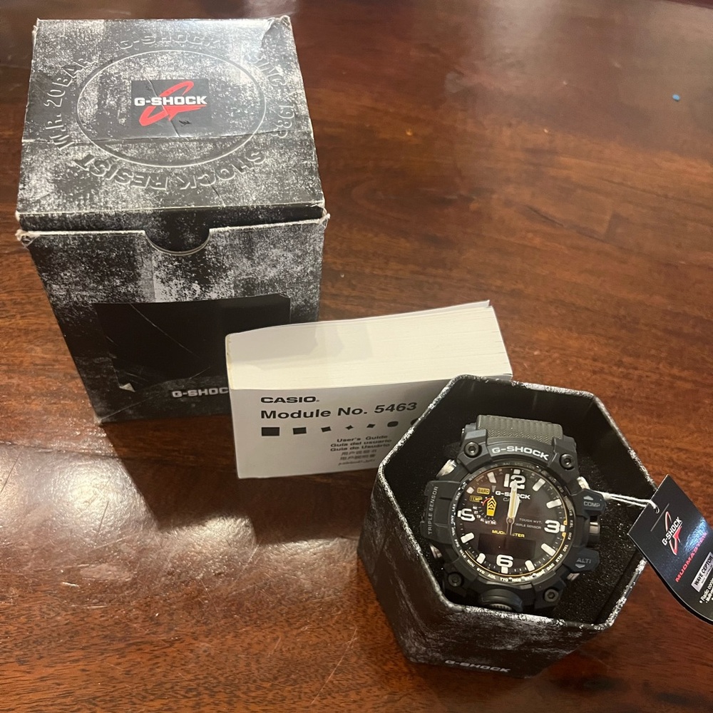 CASIO G-SHOCK MUDMASTER Watch GWG-1000-1A3 Black Khaki - Picture 8 of 17